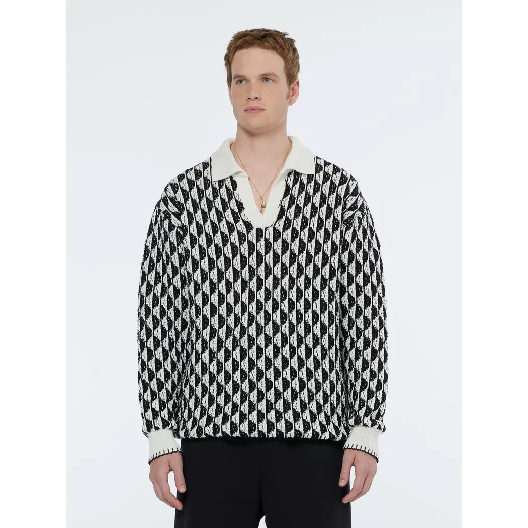Scotch & Soda - Poloshirt, langarm, für Herren, Weiss, Größe M