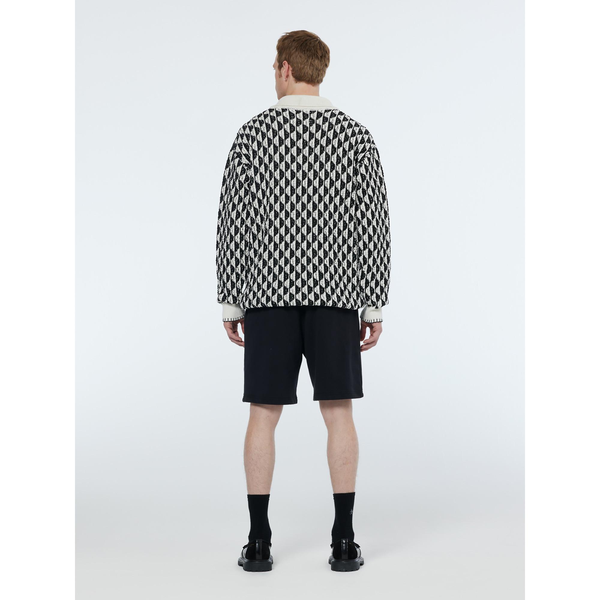 Scotch & Soda Langarm Jacquard Poloshirt  