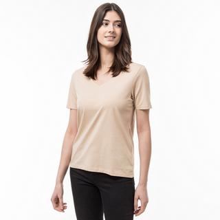 Manor Woman Pima Kurzarm V-Ausschnitt T-Shirt  