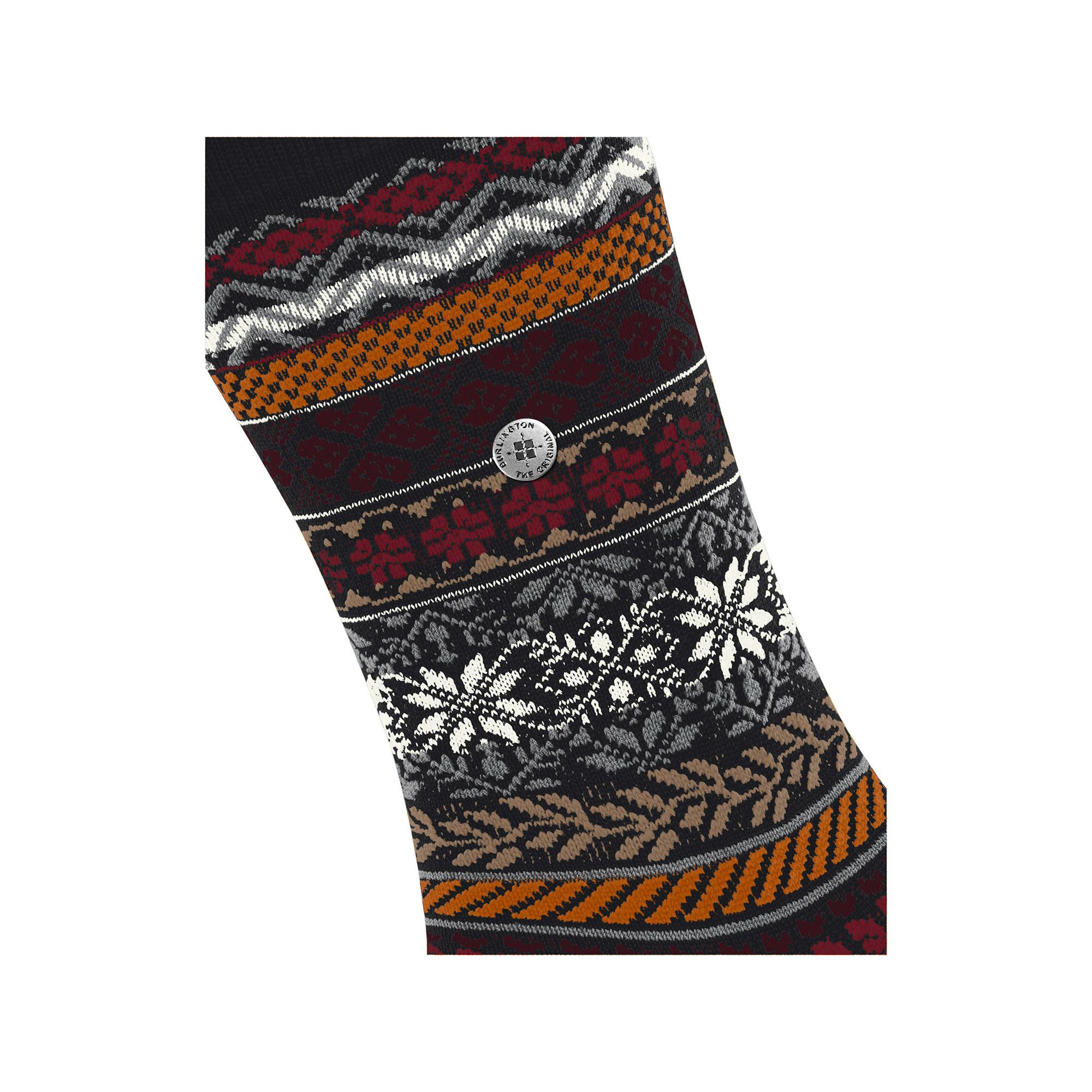 Burlington Country Fair Isle SO Wadenlange Socken 