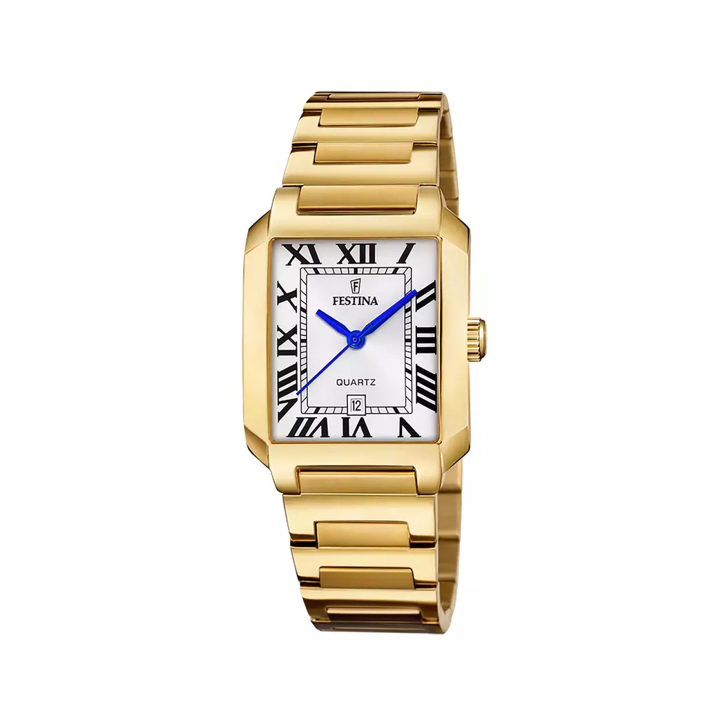 Festina - Analoguhr, On The Square, 40mm, Gold