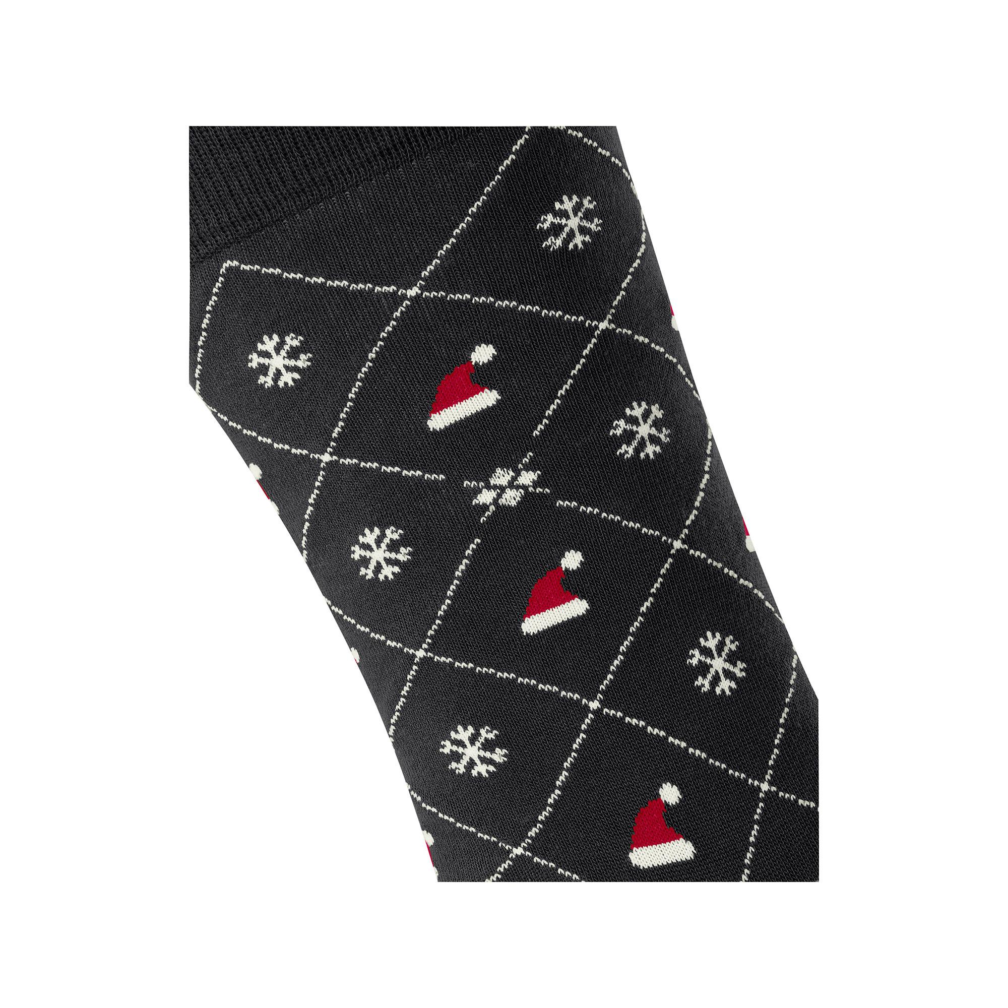 Burlington X-Mas Argyle SO Chaussettes hauteur mollet 