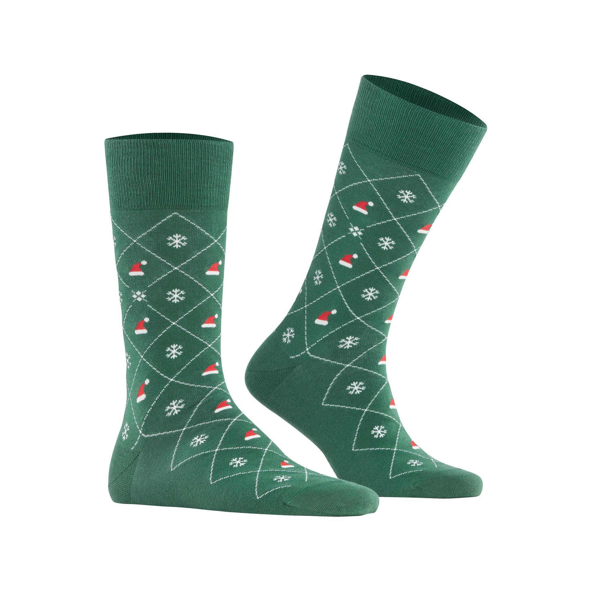 Burlington X-Mas Argyle SO Chaussettes hauteur mollet 