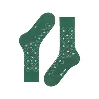 Burlington X-Mas Argyle SO Chaussettes hauteur mollet 