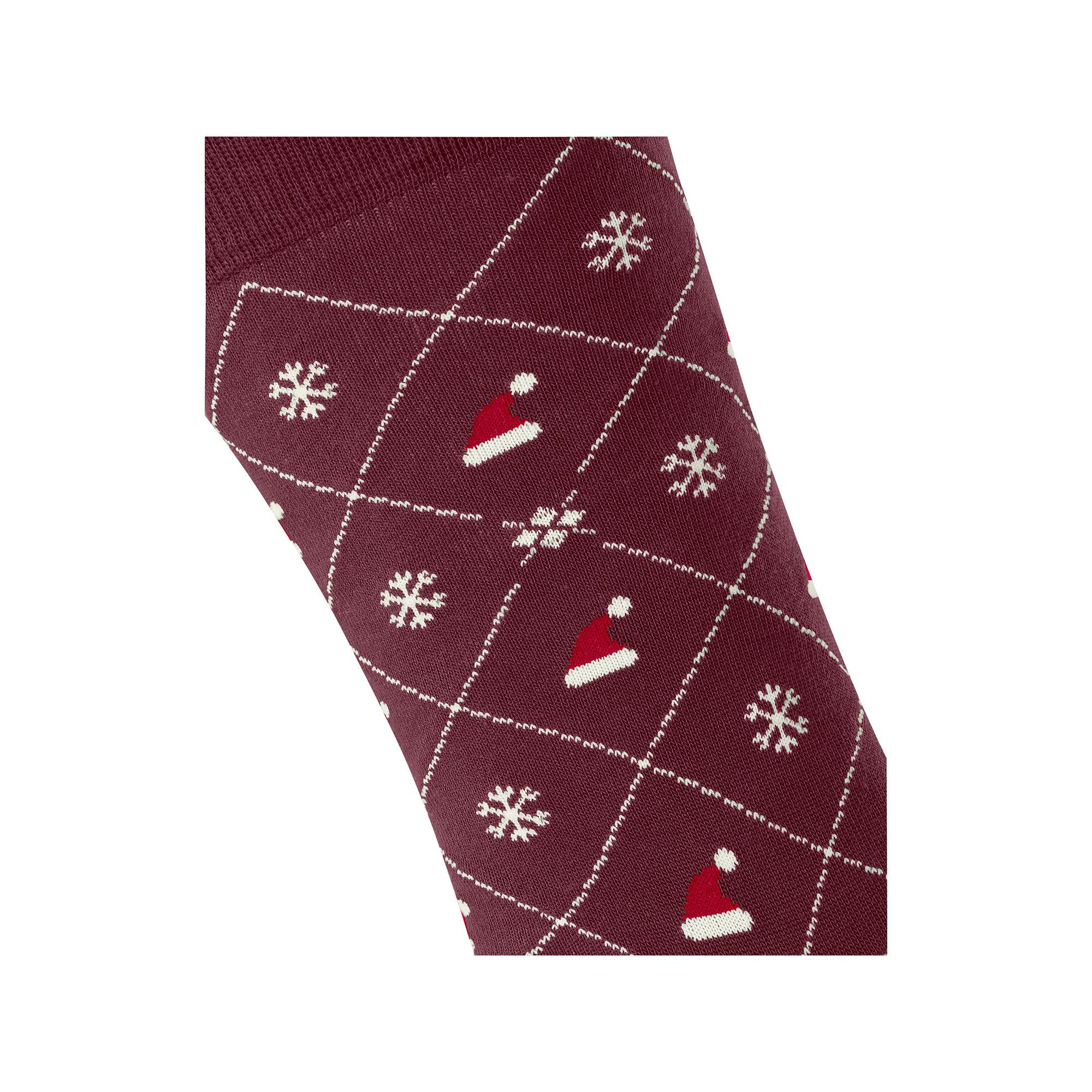 Burlington X-Mas Argyle SO Wadenlange Socken 