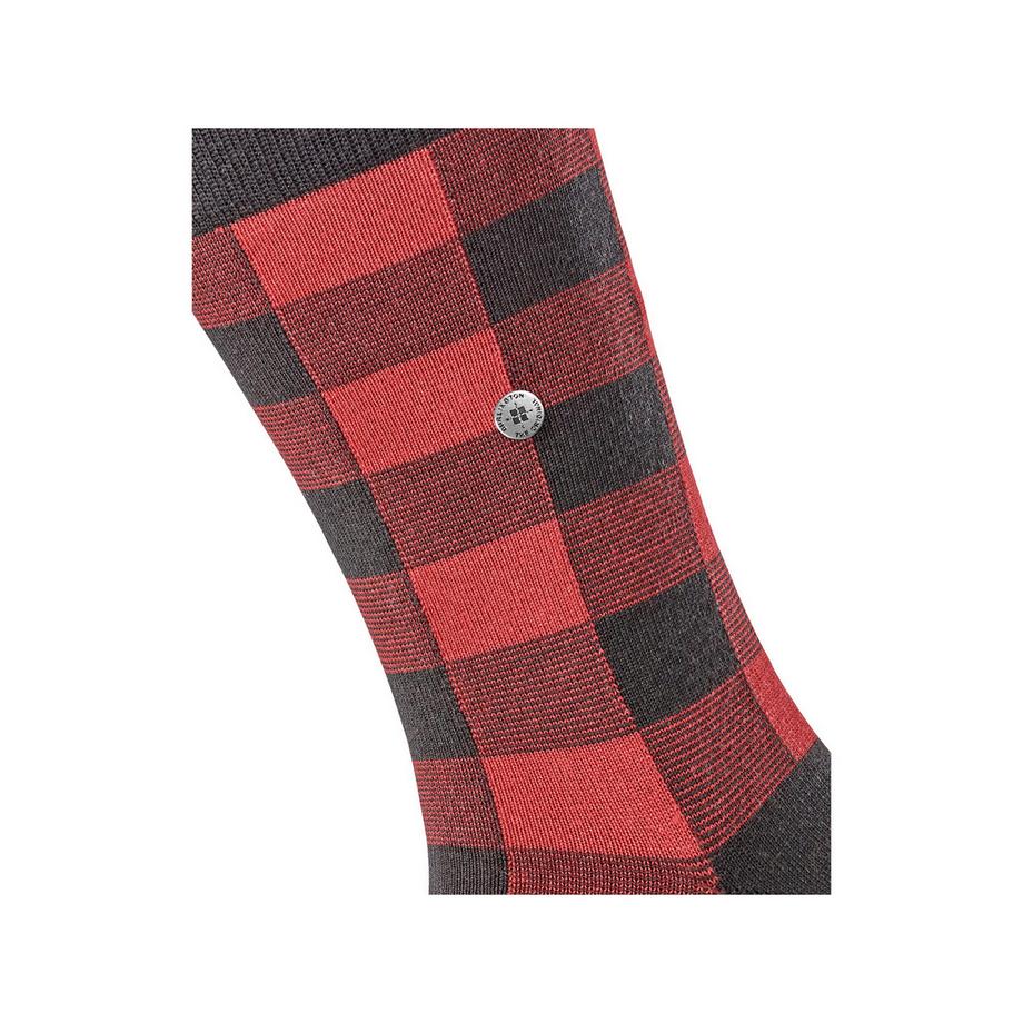 Burlington Buffalo Check SO Wadenlange Socken 