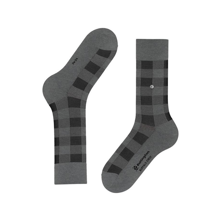 Burlington Buffalo Check SO Chaussettes hauteur mollet 