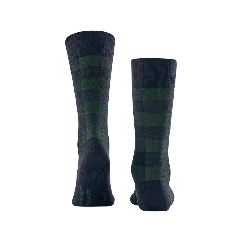 Burlington Buffalo Check SO Chaussettes hauteur mollet 