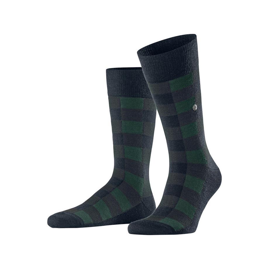 Burlington Buffalo Check SO Chaussettes hauteur mollet 