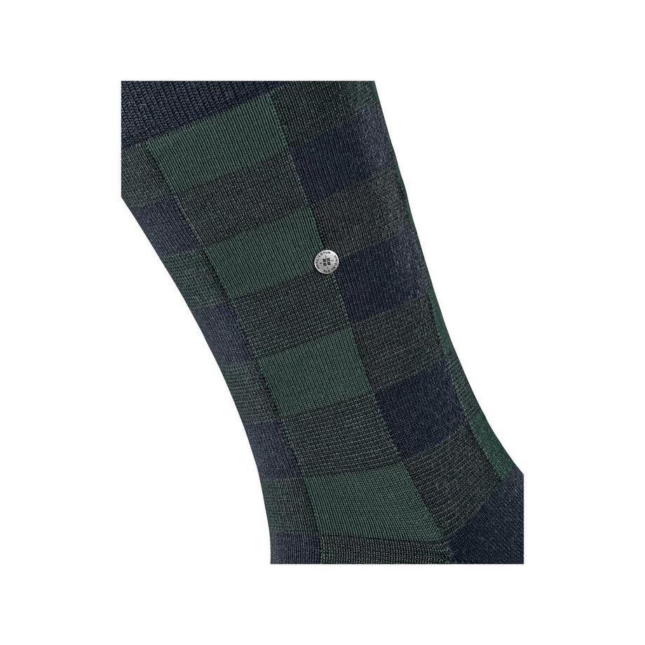Burlington Buffalo Check SO Chaussettes hauteur mollet 