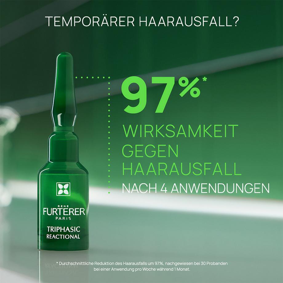 FURTERER Triphasic Reactional  Cure en cas de chute de cheveux temporaire 