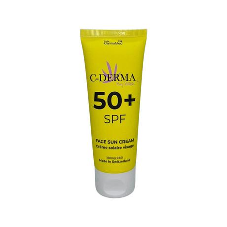 Swiss CannaMed C-Derma Face Sun Cream SPF50+ Sonnencreme Gesicht  