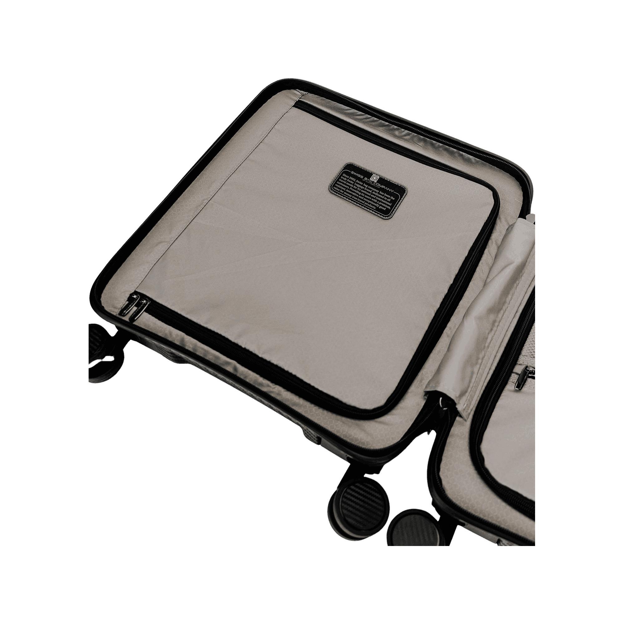 SWISS BAG COMPANY 45.0cm, Valise rigide Spinner, Underseat
 VISION 