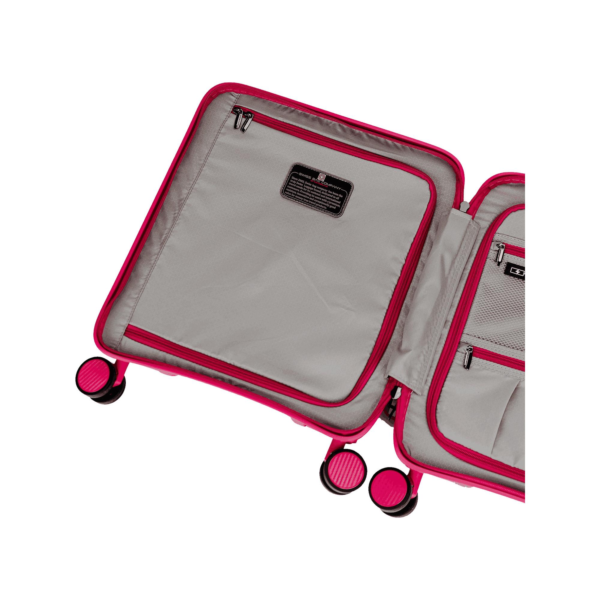 SWISS BAG COMPANY 45.0cm, Valise rigide Spinner, Underseat
 VISION 