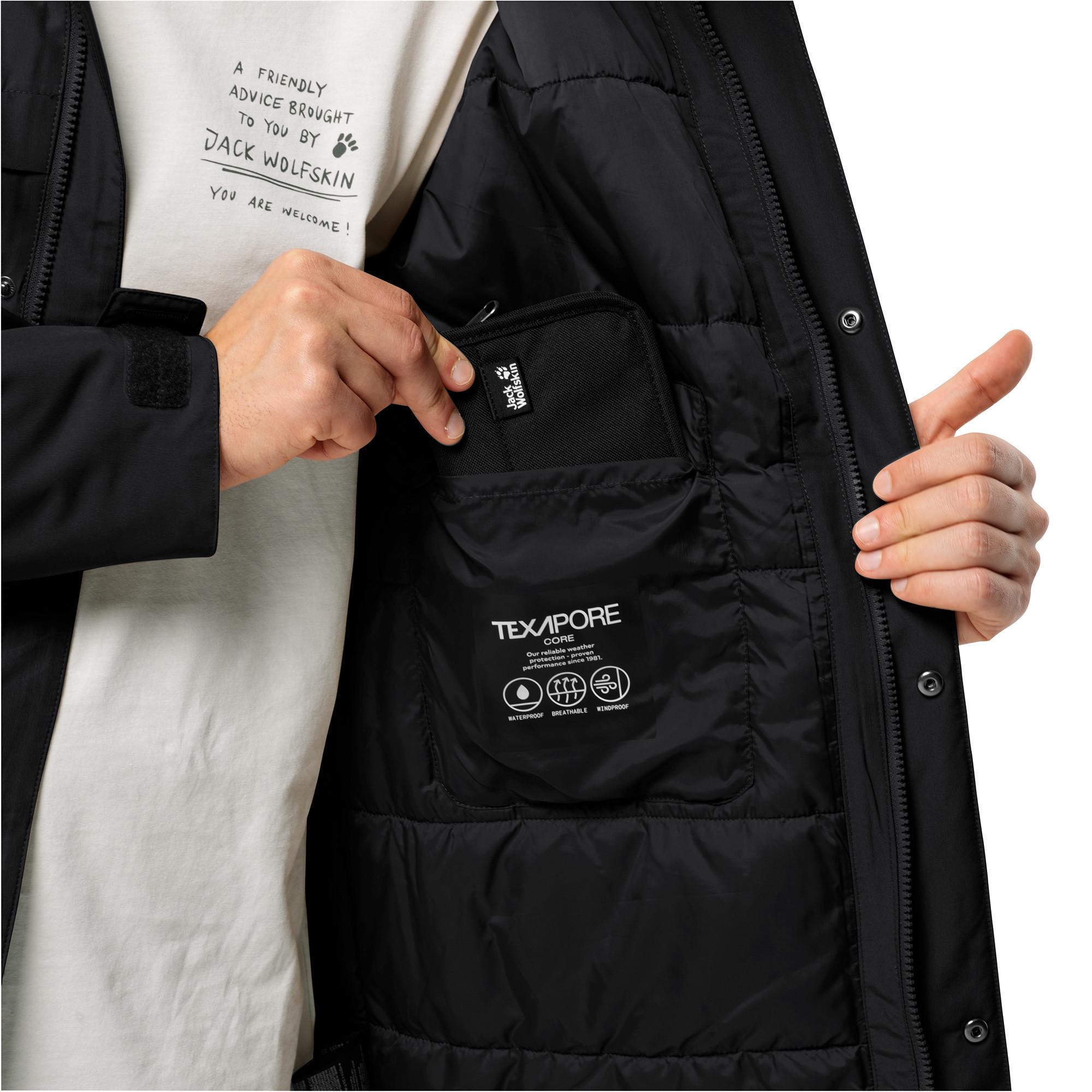 Jack Wolfskin Winterlager Parka M Veste en polaire sans capuche 