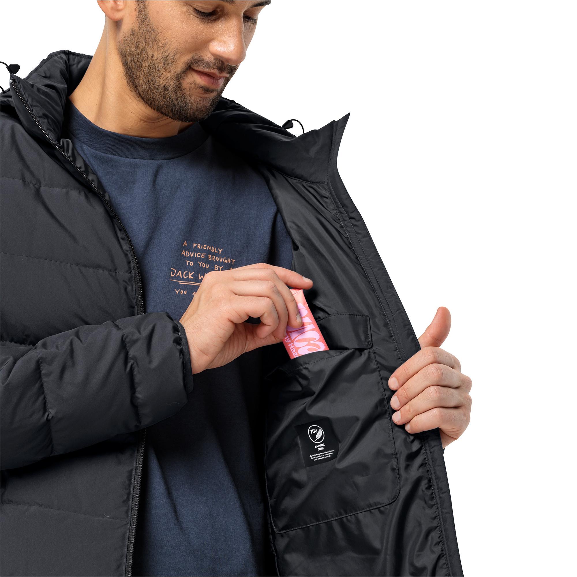 Jack Wolfskin Colonius Jkt M Jacke, Wattiert mit Kapuze 
