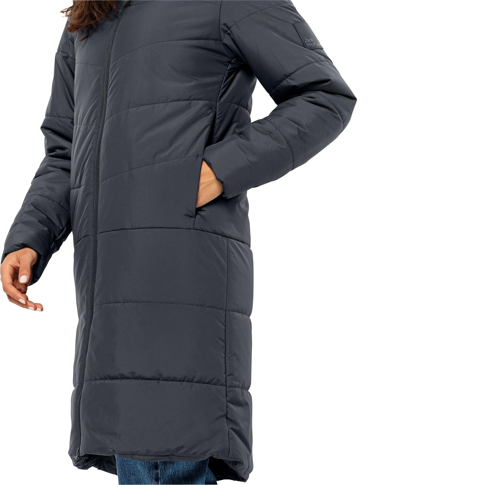 Jack Wolfskin Deutzer Coat W Jacke, Wattiert mit Kapuze 