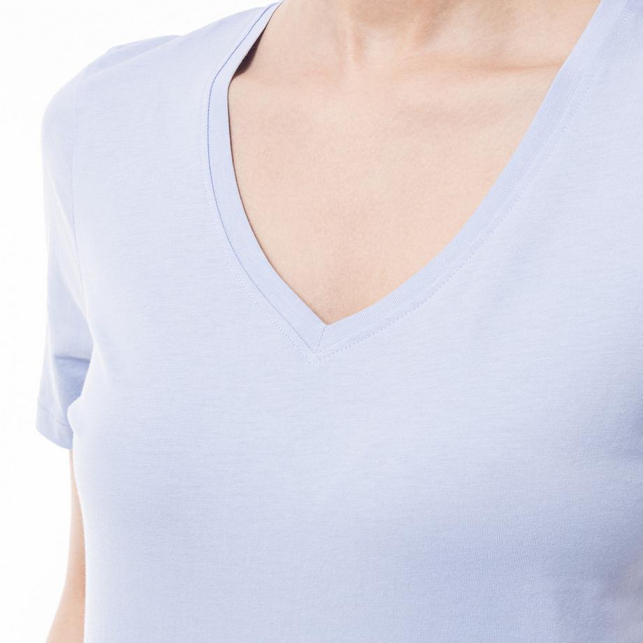 Manor Woman Pima T-shirt Maniche Corte Scollo a V  