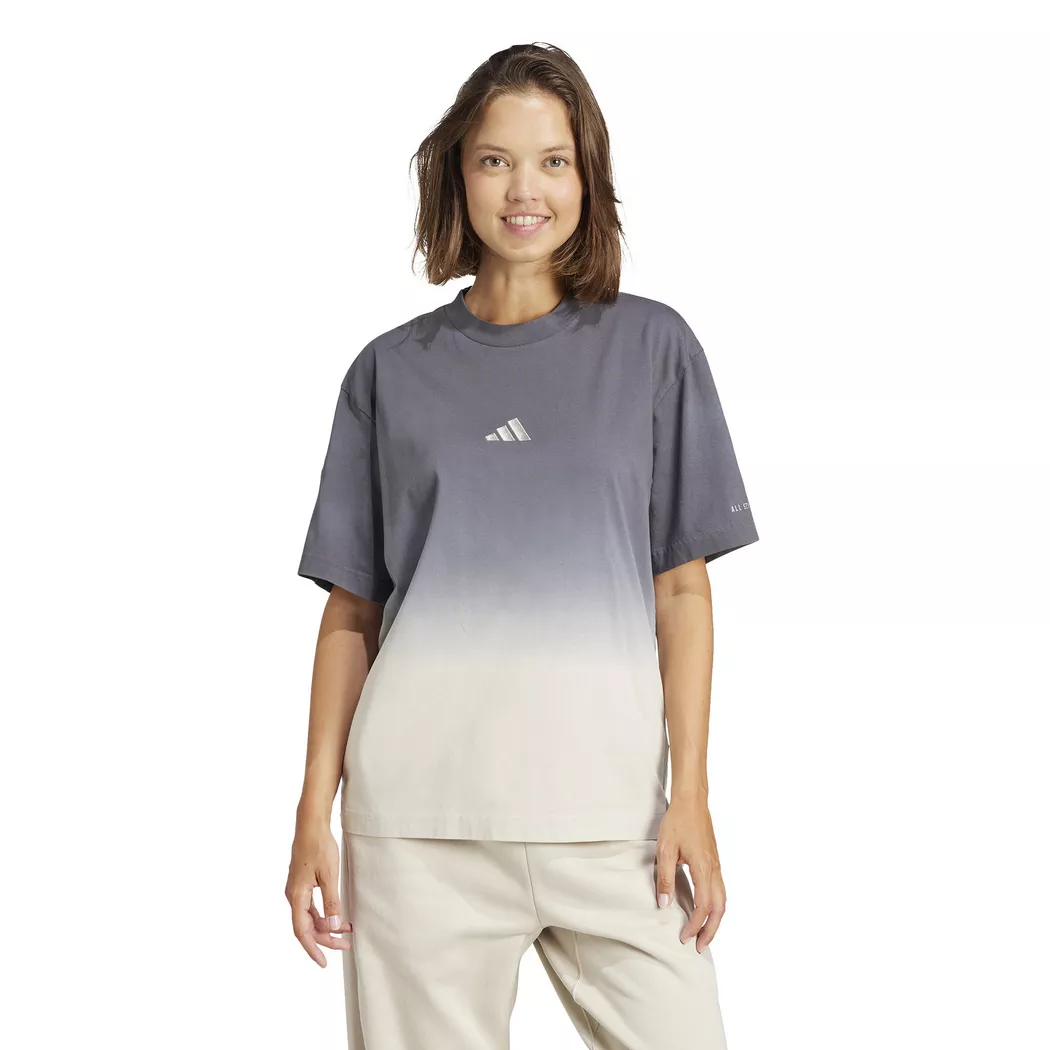Adidas - T-Shirt, kurzarm, für Damen, Silber, Größe M