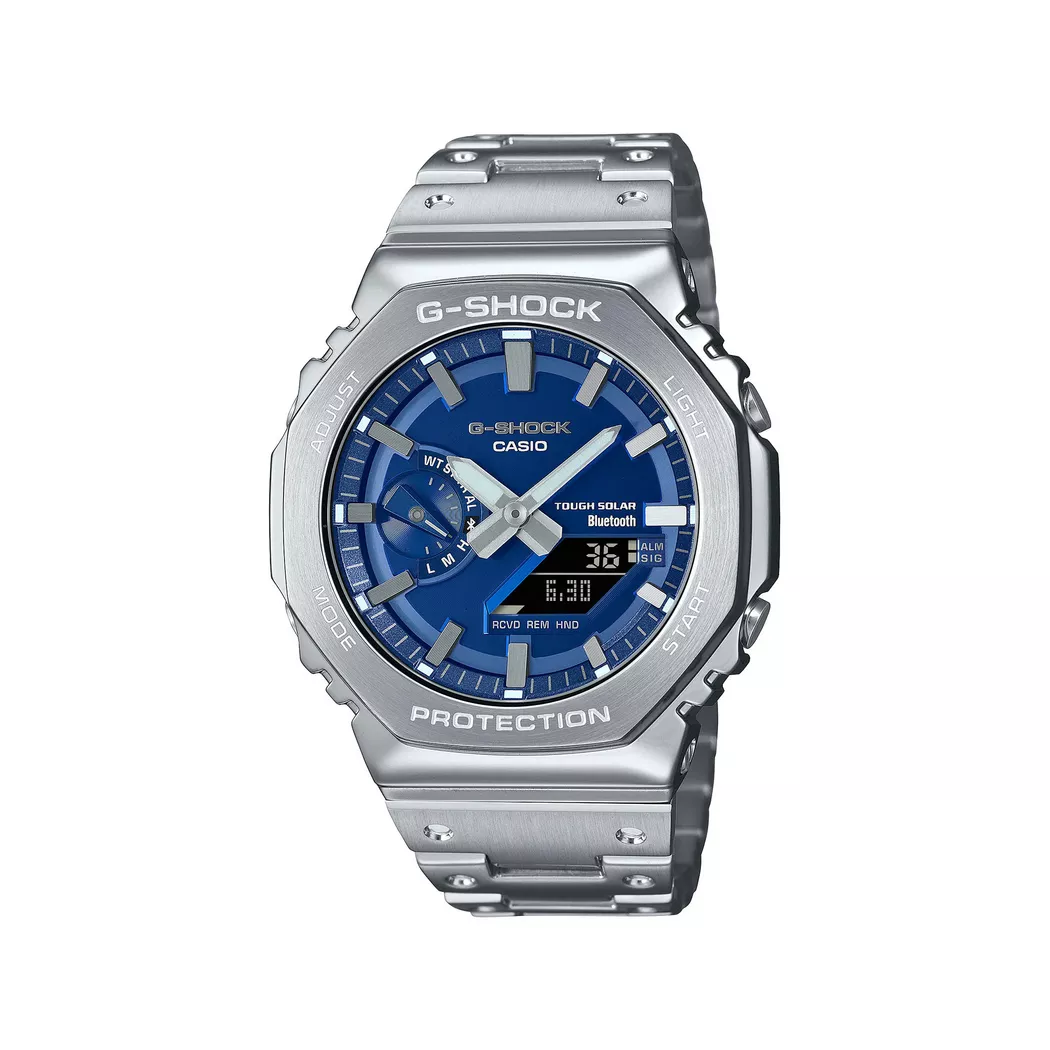 Casio - Multifunktionsuhr, G-SHOCK Classic, 44mm, Silber