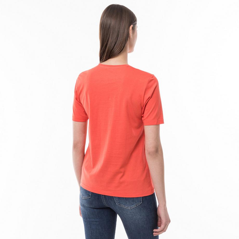 Manor Woman Pima Regular Fit Kurzarm T-Shirt  