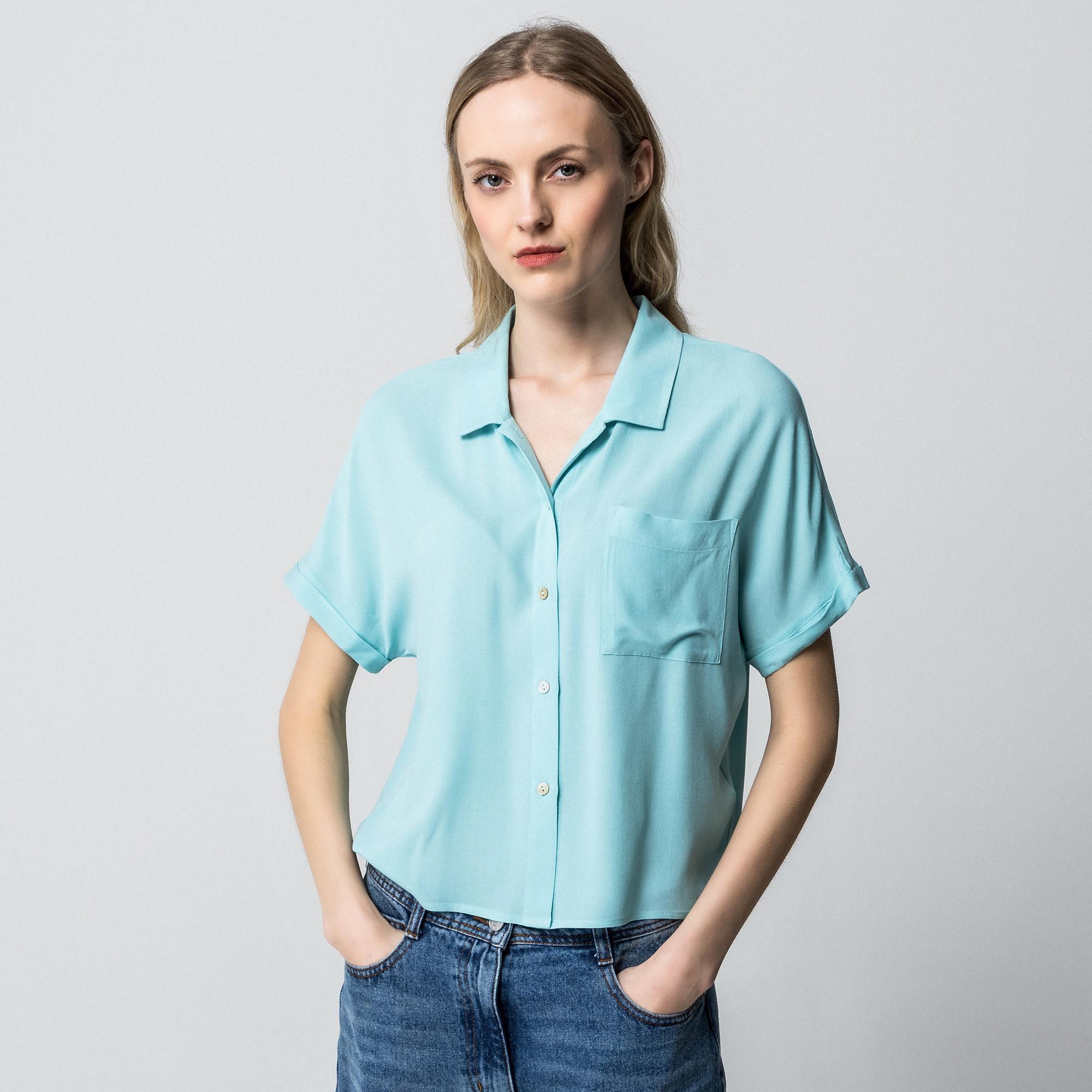 Manor Woman E82 Bluse, kurzarm 