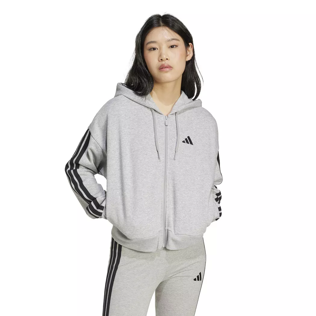 Adidas - Hoodie, für Damen, Grau Melange, Größe S