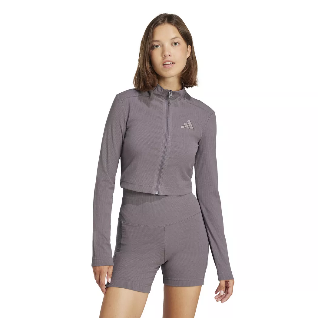 Adidas - T-Shirt, langarm, für Damen, Grau, Größe XL