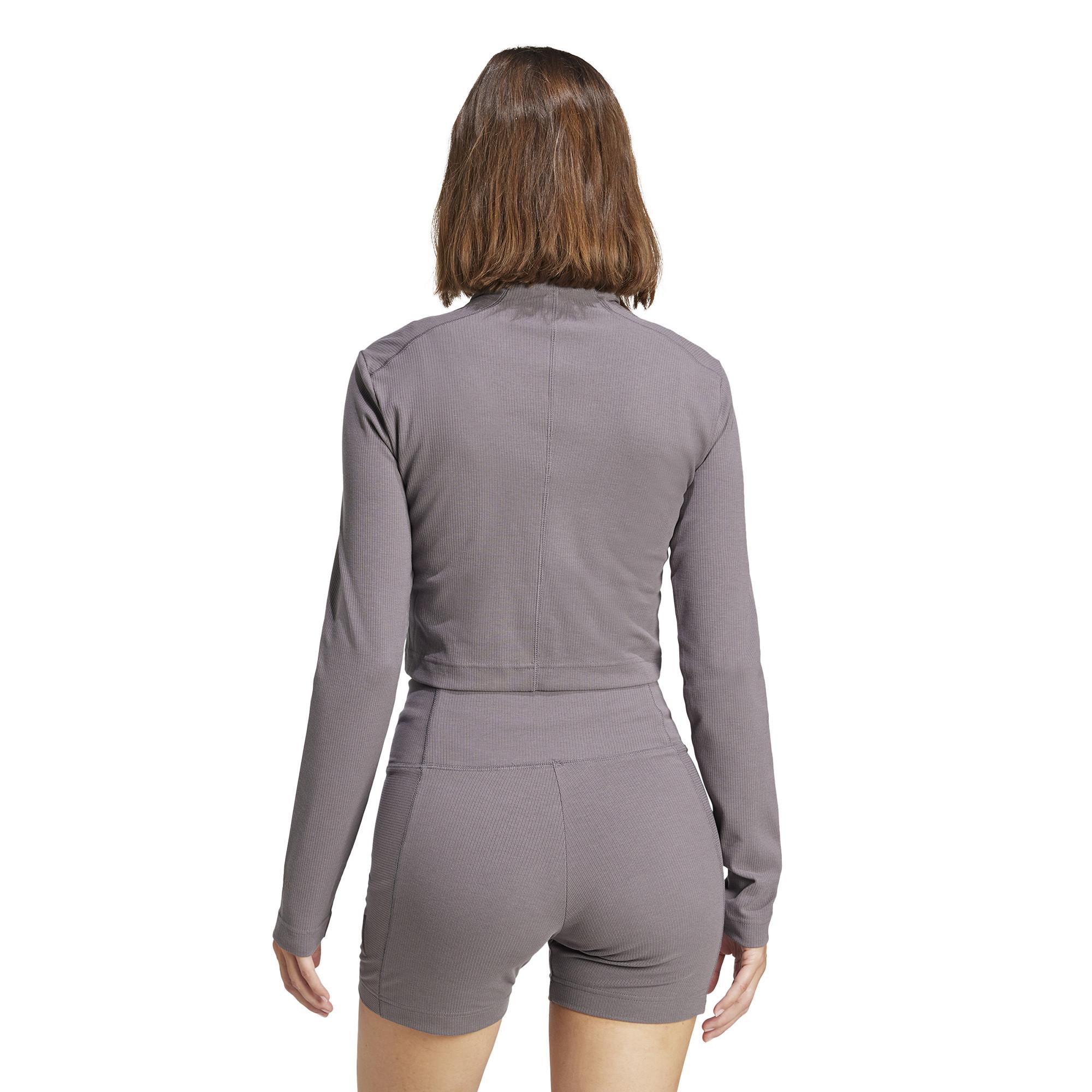 adidas W LNG RIB LS T-Shirt, langarm 