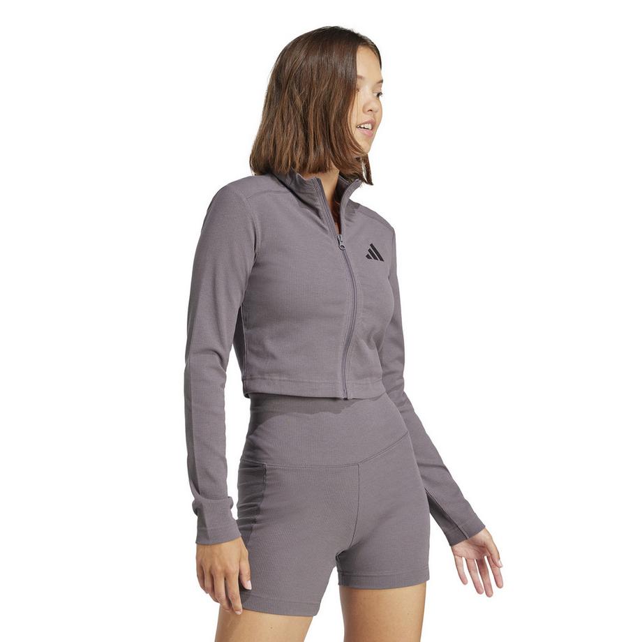 adidas W LNG RIB LS T-Shirt, langarm 