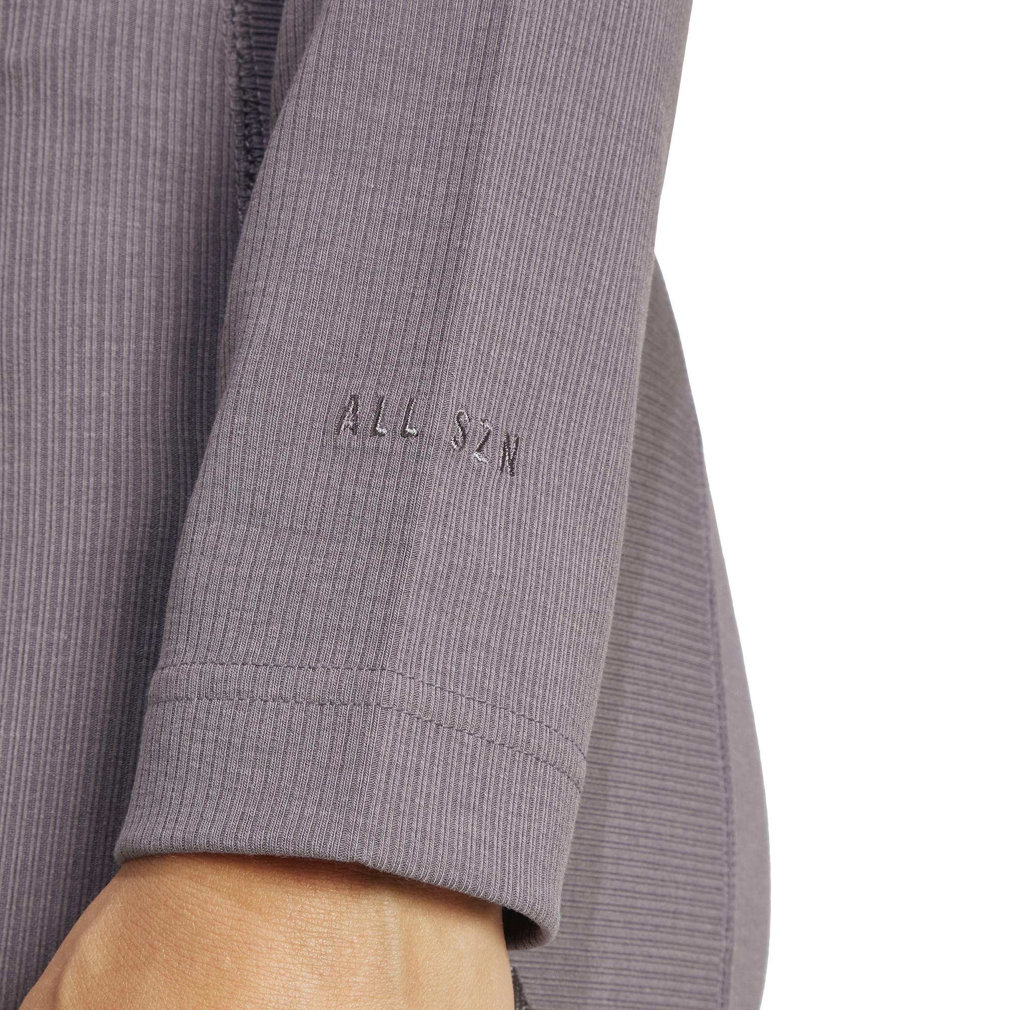 adidas W LNG RIB LS T-Shirt, langarm 