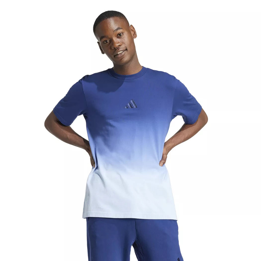 Adidas - T-Shirt, kurzarm, für Herren, Blau, Größe L