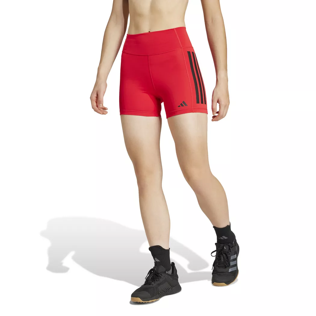 Adidas - Leggings, kurz, für Damen, Rot, Größe L