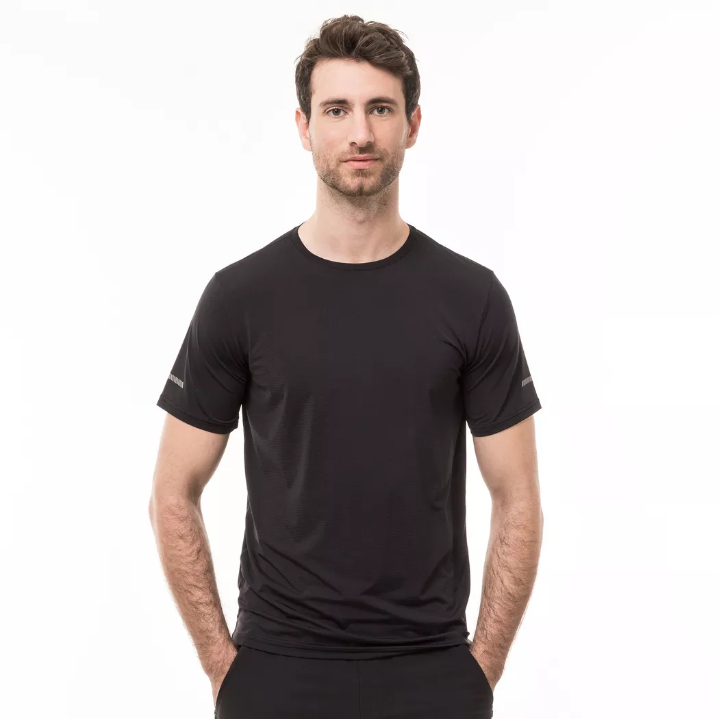 Manor Sport - T-Shirt, kurzarm, für Herren, Black, Größe XL
