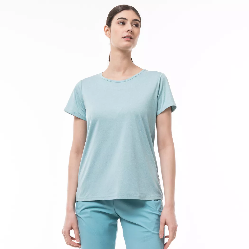 Manor Sport Cotton Shirt T-Shirt Bleached Blue S