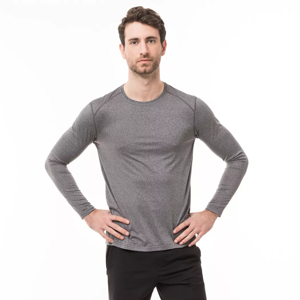 Manor Sport - T-Shirt, langarm, für Herren, Black, Größe XXL