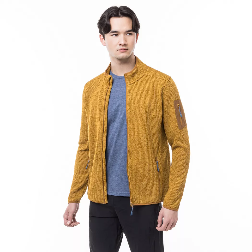 Manor Sport - Fleecejacke, für Herren, Senfgelb, Größe L