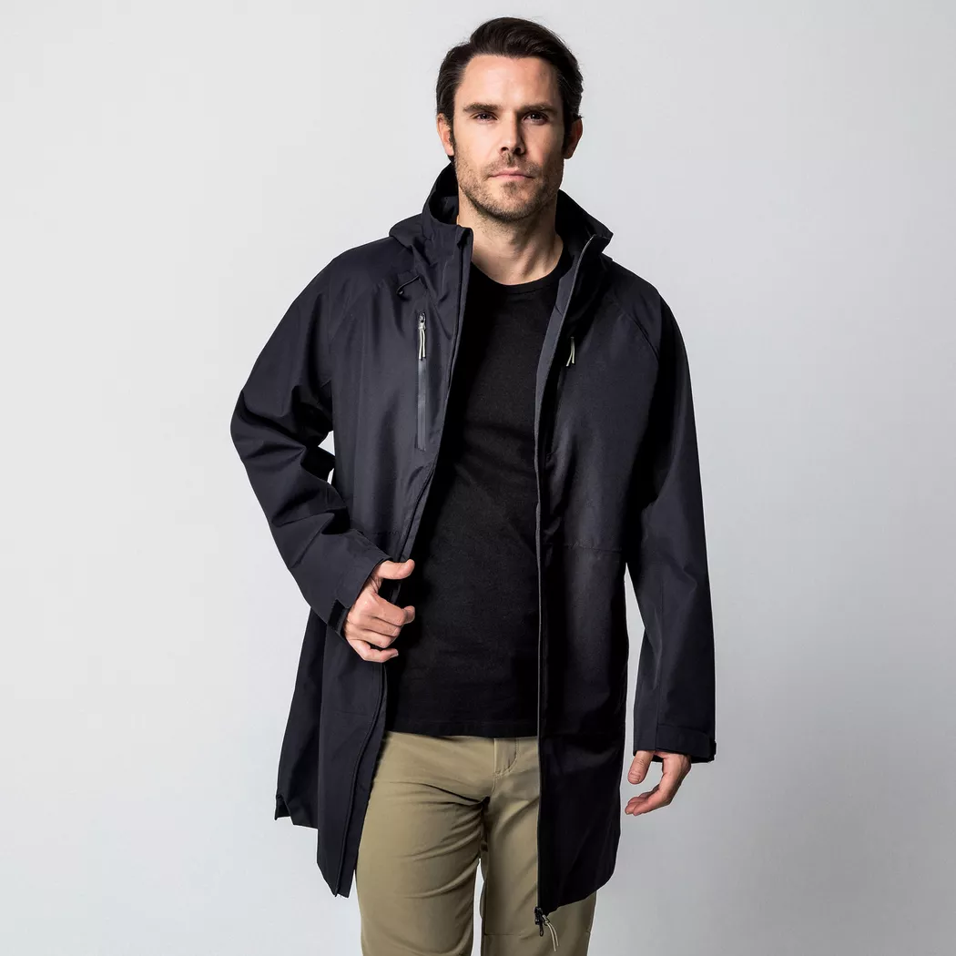 Manor Sport - Regenjacke mit Kapuze, für Herren, Black, Größe L