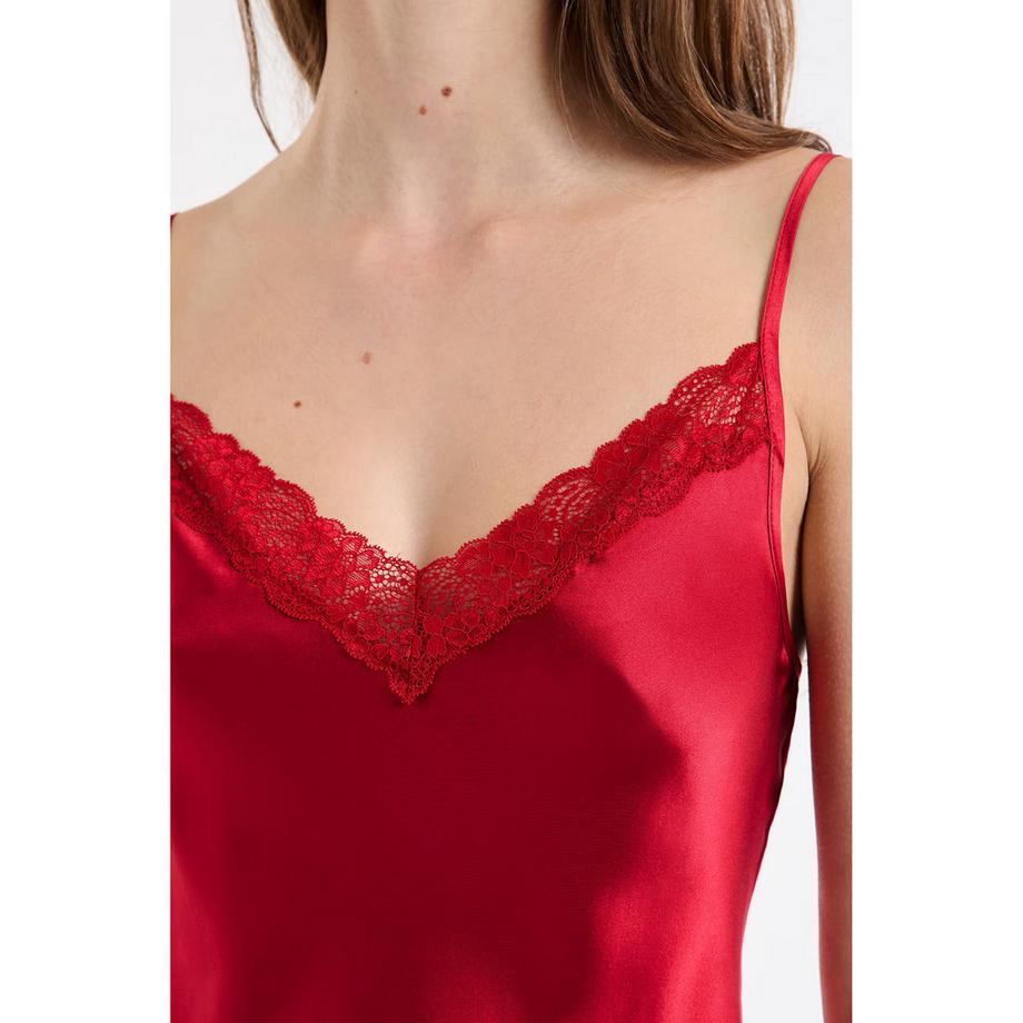 Etam Sottoveste in raso con pizzo  
