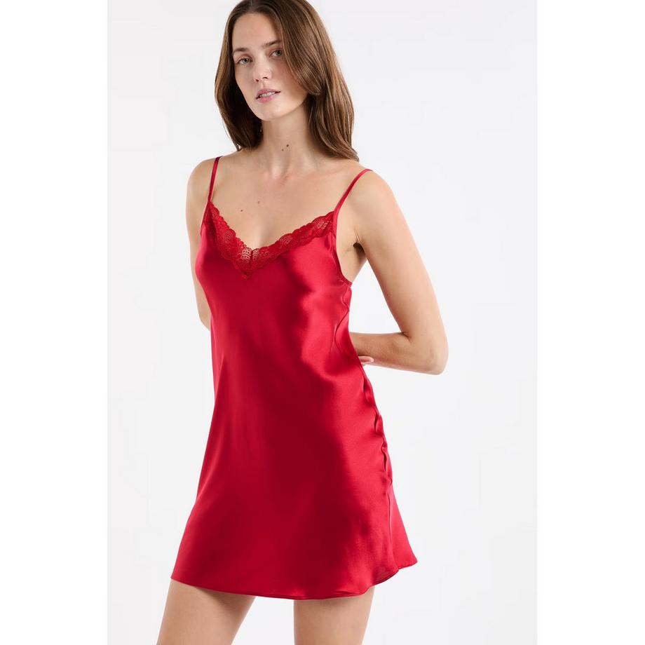 Etam Sottoveste in raso con pizzo  