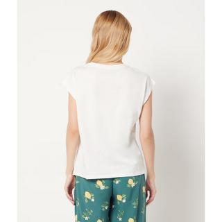 Etam T-shirt con ricamo limone  
