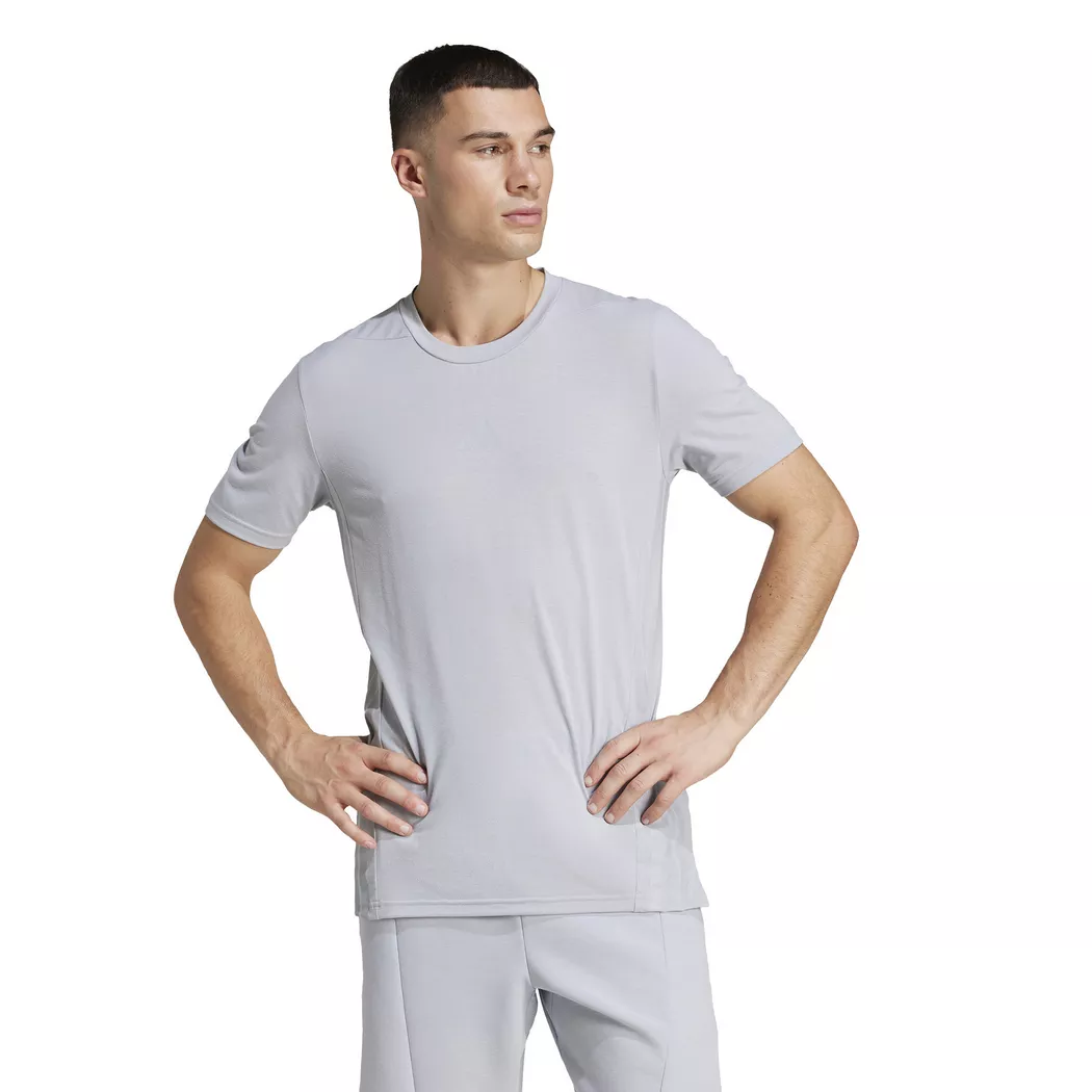 Adidas - T-Shirt, kurzarm, für Herren, Silber, Größe S