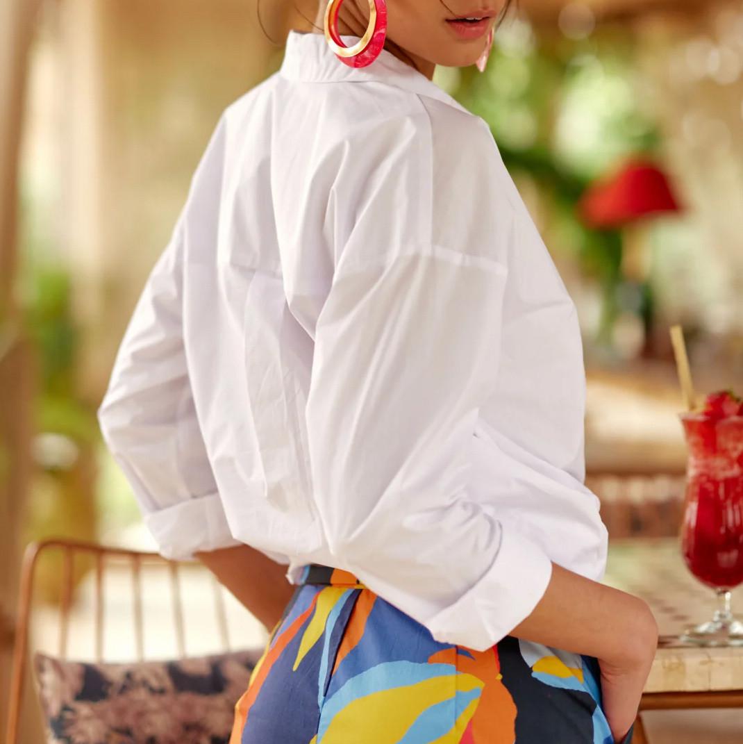 La Petite Etoile Camicetta Oversized Colletto Reversibile  