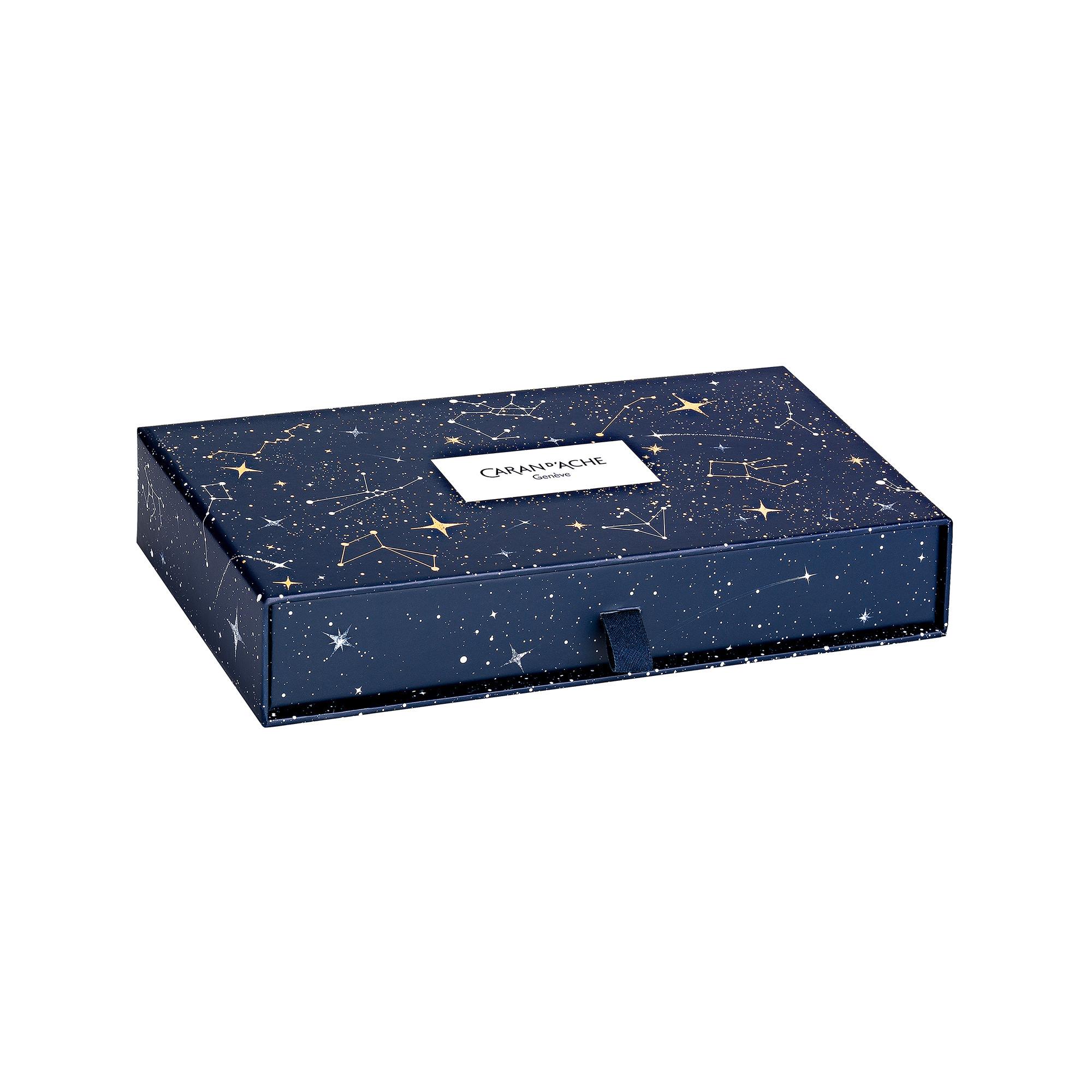 Caran d'Ache Set de stylos bille Cosmic Blue Ecridor 