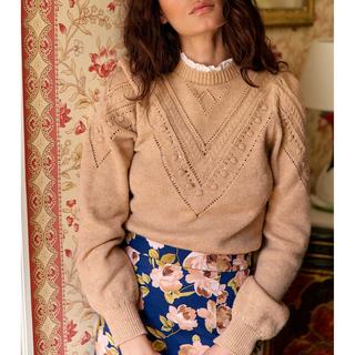 La Petite Etoile Strickpullover Gemusterte Passe  