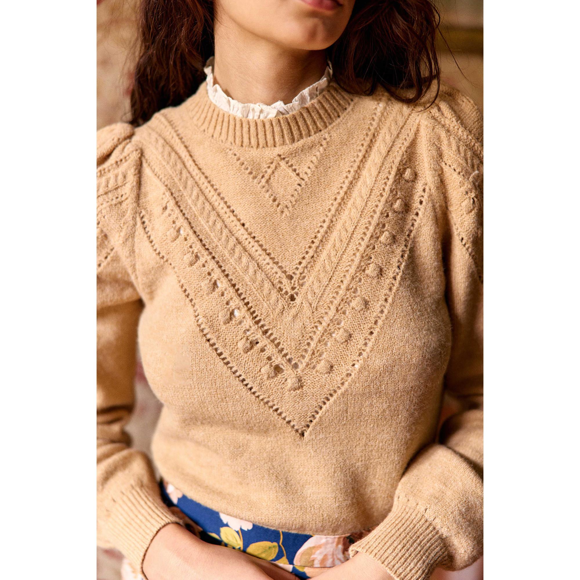 La Petite Etoile Strickpullover Gemusterte Passe  