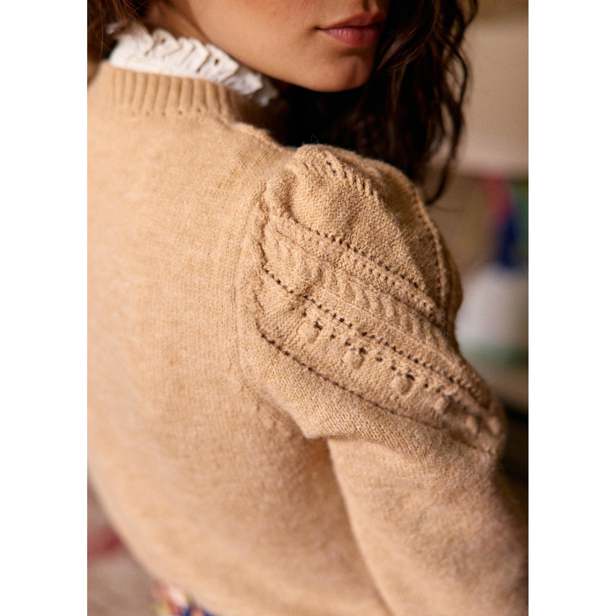 La Petite Etoile Strickpullover Gemusterte Passe  