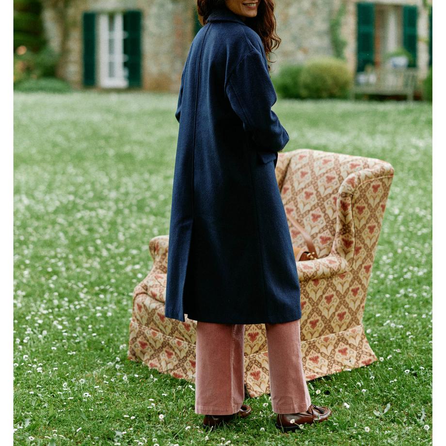 La Petite Etoile Nelia Straight Fit Langer Mantel  