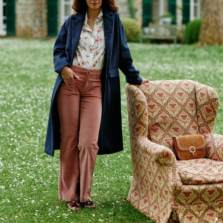 La Petite Etoile Nelia Straight Fit Langer Mantel  