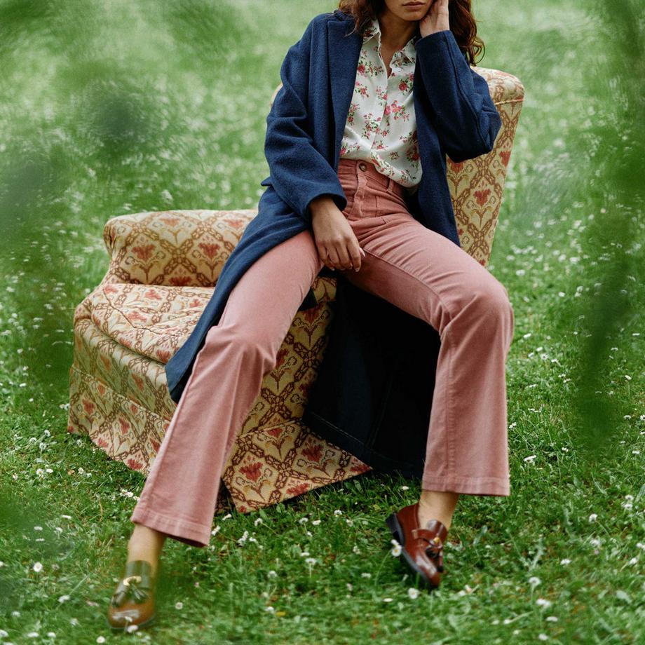 La Petite Etoile Nelia Straight Fit Langer Mantel  